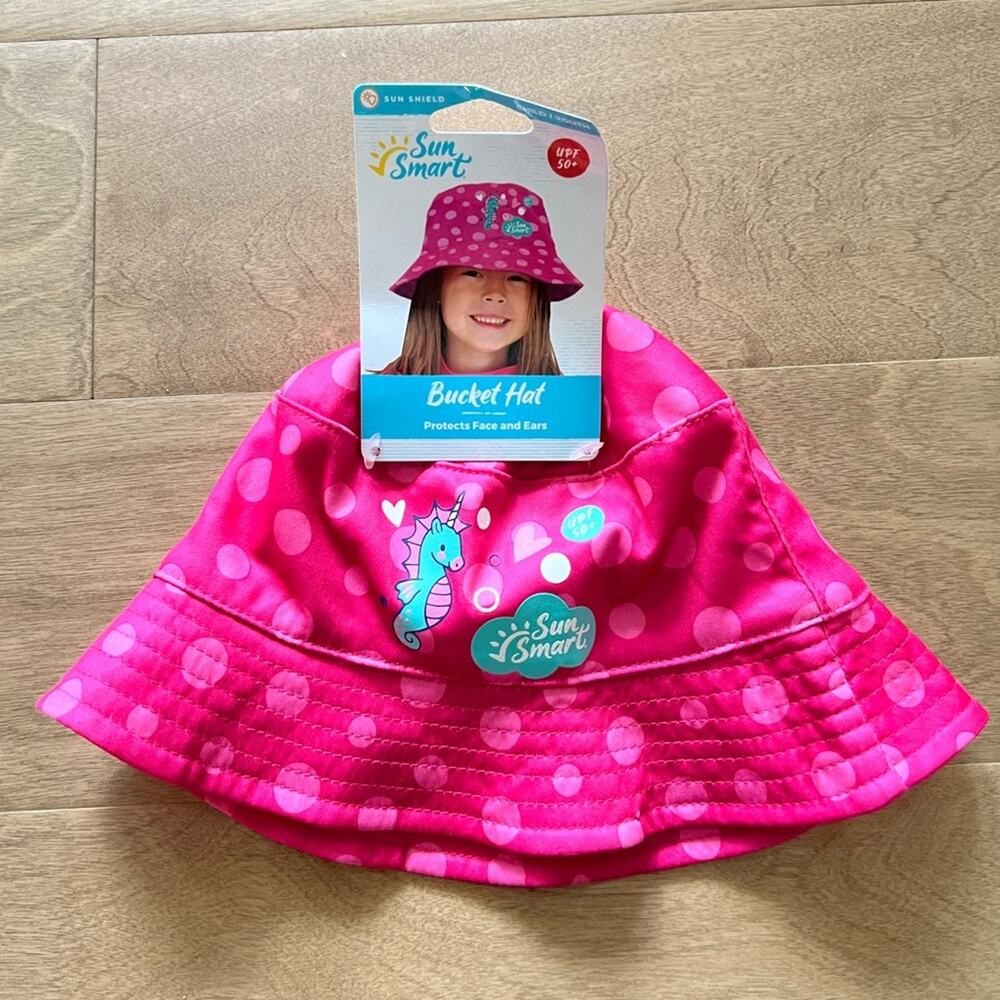 SunSmart Toddler Beach Bucket Hat UPF 50 NWT